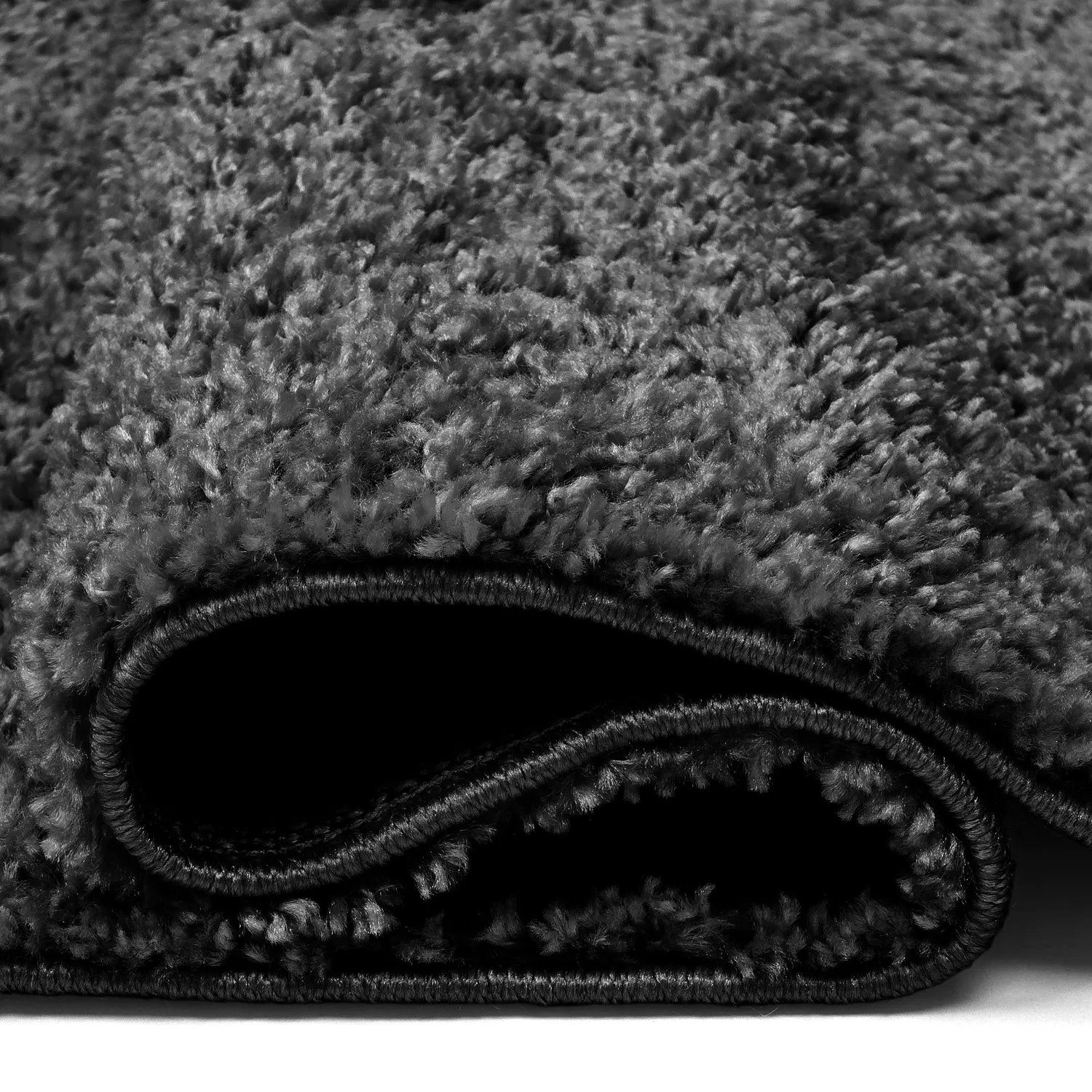 Hochflorteppiche - Zoe (schwarz)