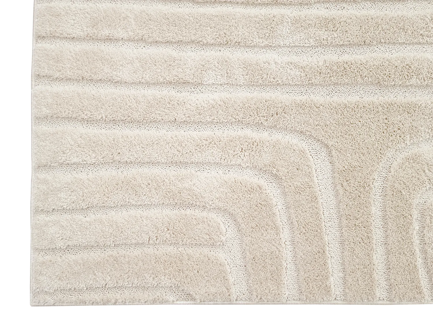 Tapis à poils longs - Elvira (blanc cassé)