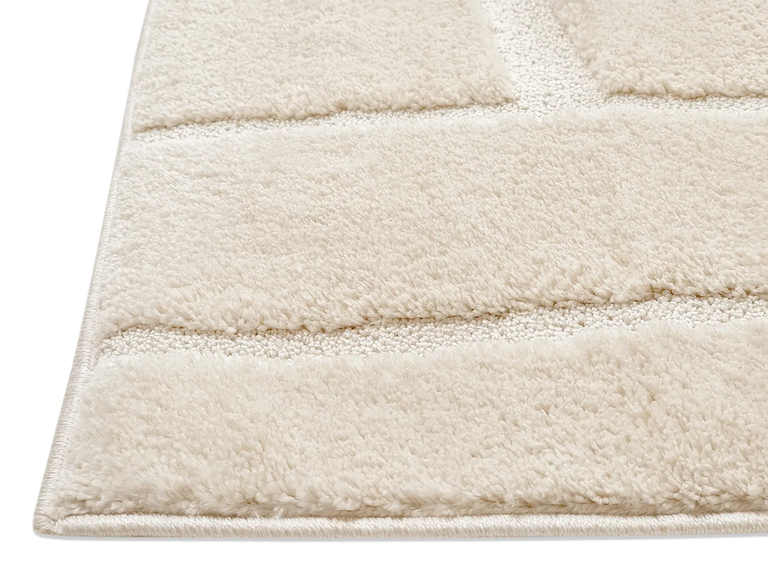 Tapis moelleux - Juna (blanc cassé)