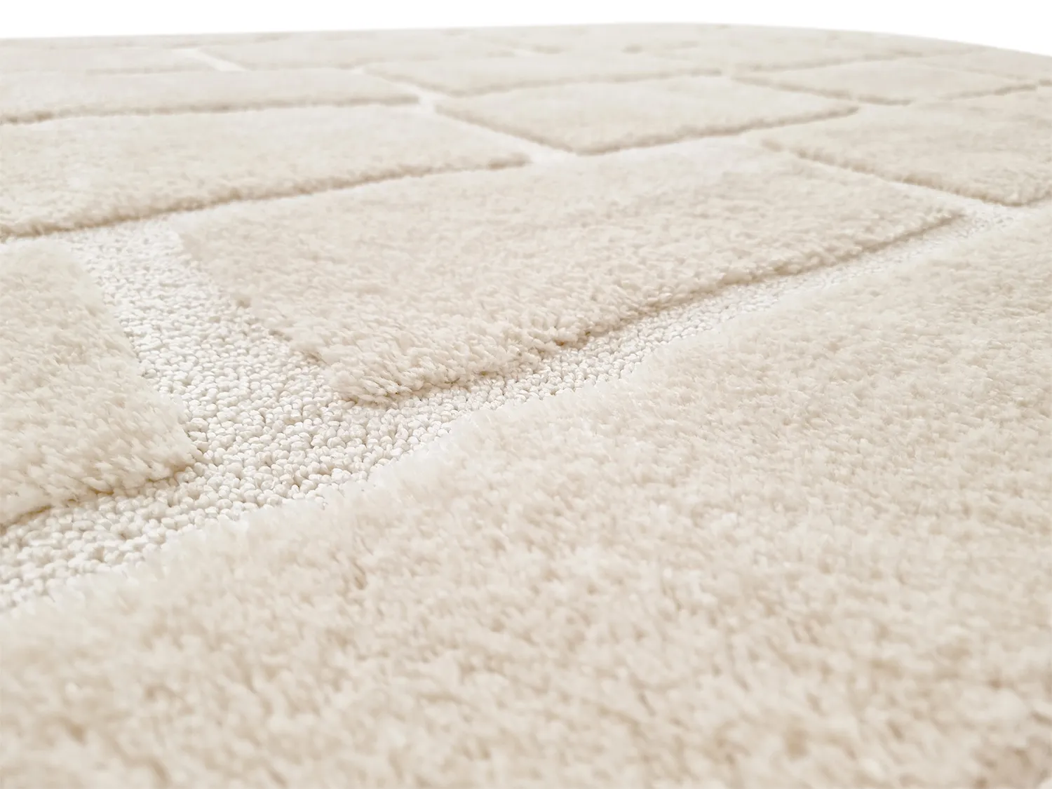 Tapis moelleux - Juna (blanc cassé)