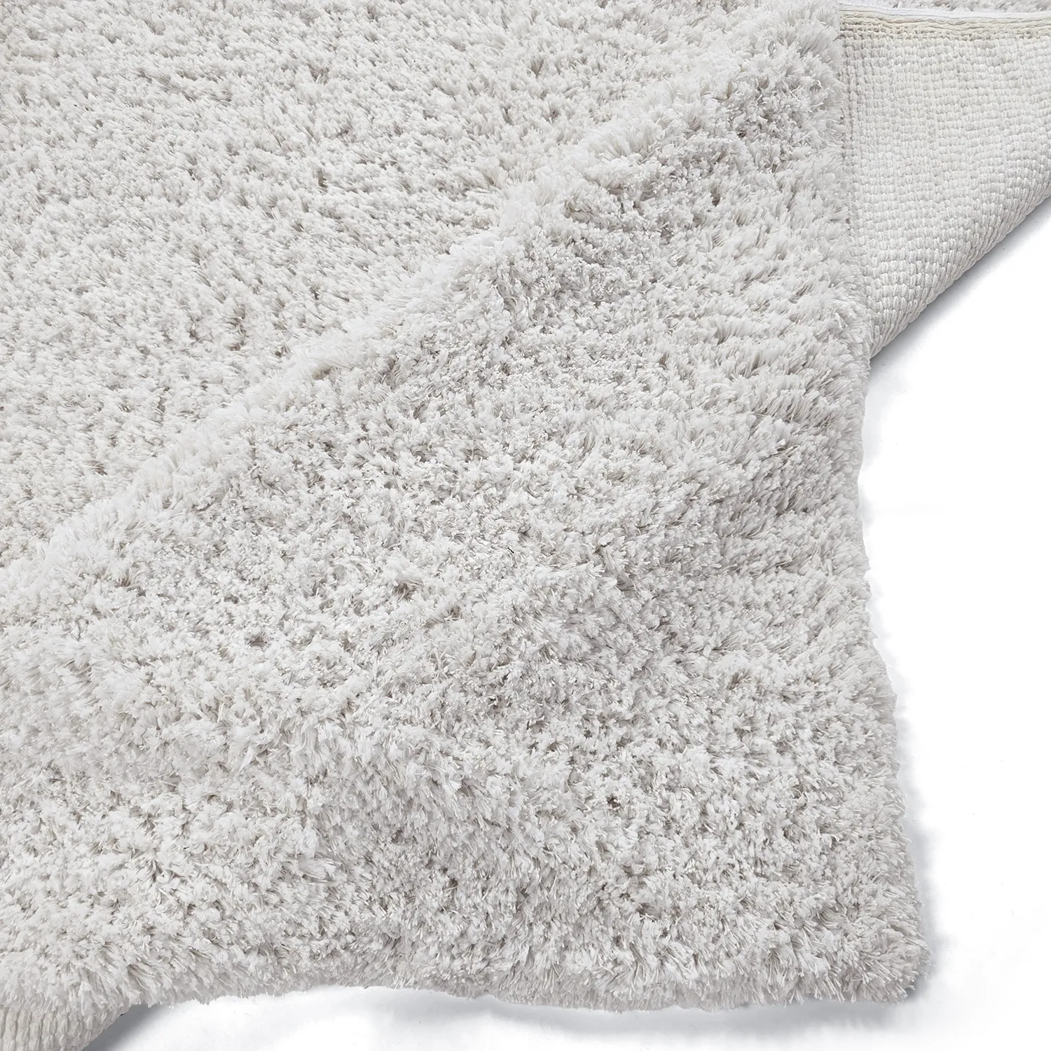 Hochflorteppiche - Combarro Solid Cotton Shaggy (creme)
