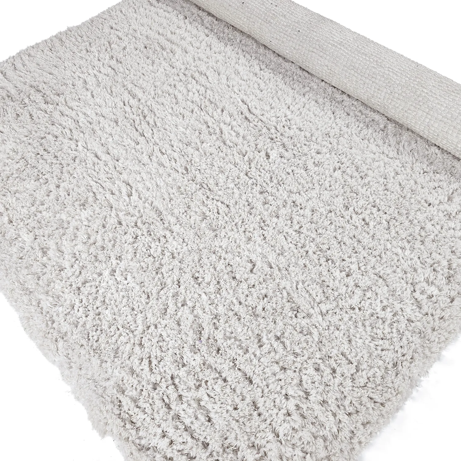 Hochflorteppiche - Combarro Solid Cotton Shaggy (creme)