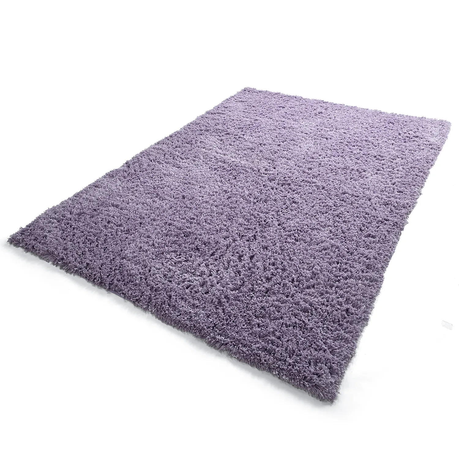 Hochflorteppiche - Combarro Solid Cotton Shaggy (hellviolett)