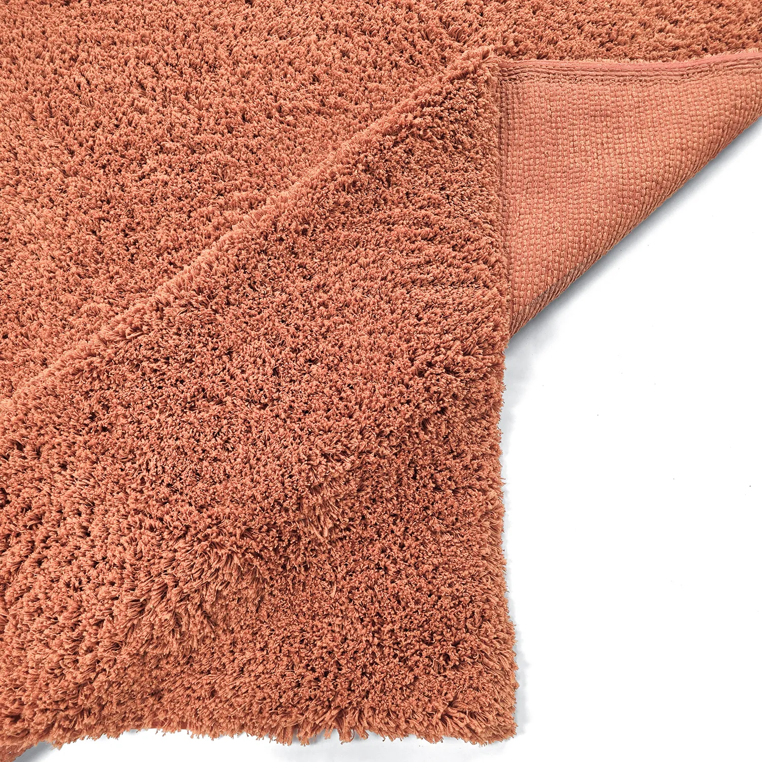 Tapis shaggy - Combarro Solid Cotton Shaggy (orange clair)