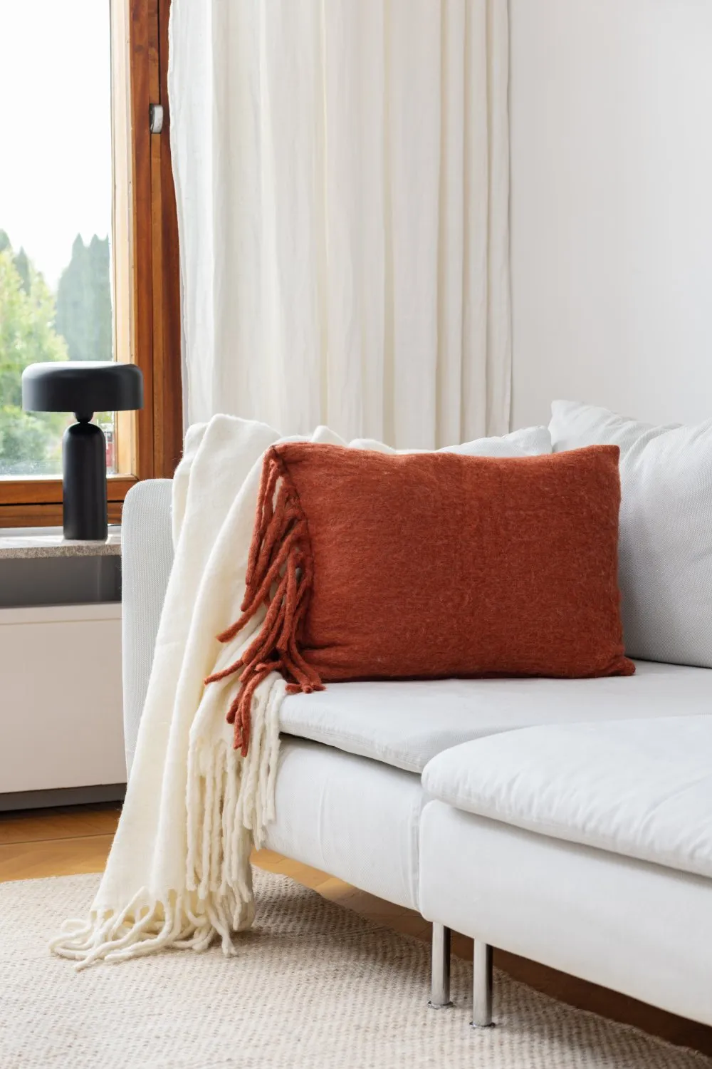 Kissenbezug aus Wollmischung - Samantha (kupfer)