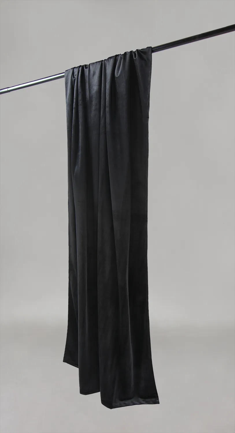 Vorhänge - Samtvorhang Marlyn (schwarz)