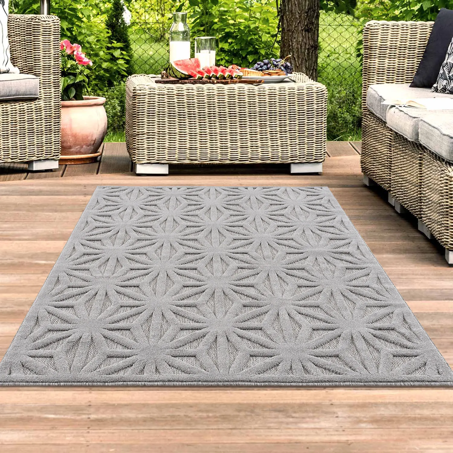 Shaggy Indoor-Outdoor - Preston (grau)