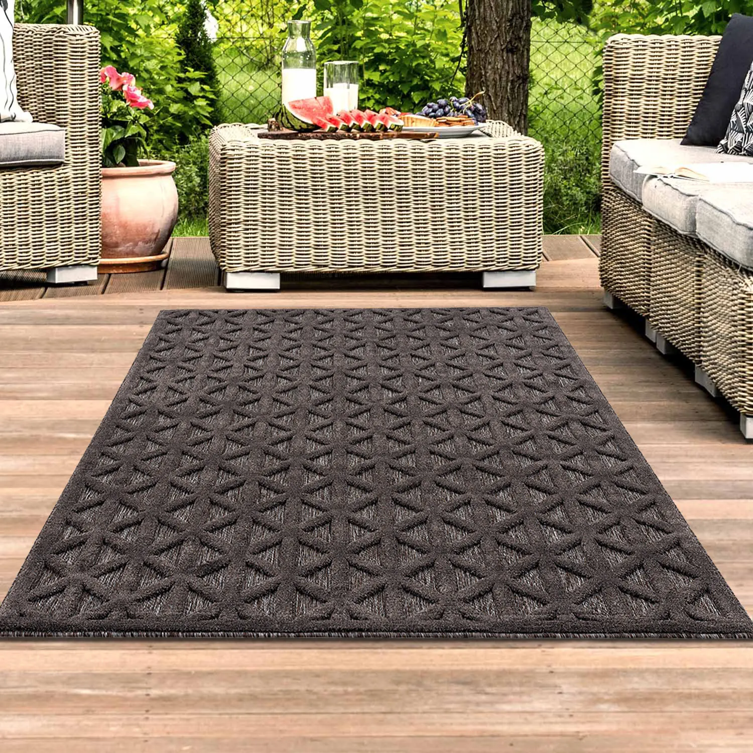 Shaggy Indoor-Outdoor - Aberdeen (anthrazit)