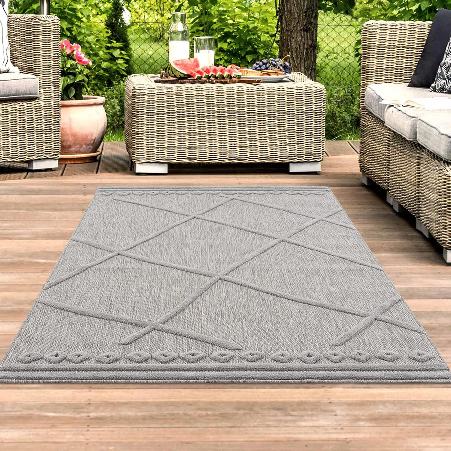 Shaggy Indoor-Outdoor - Newhaven (grau)