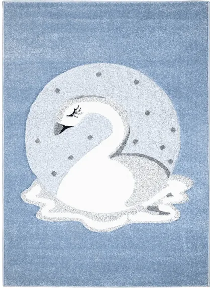 Kinderteppich - Bueno Swan (blau)