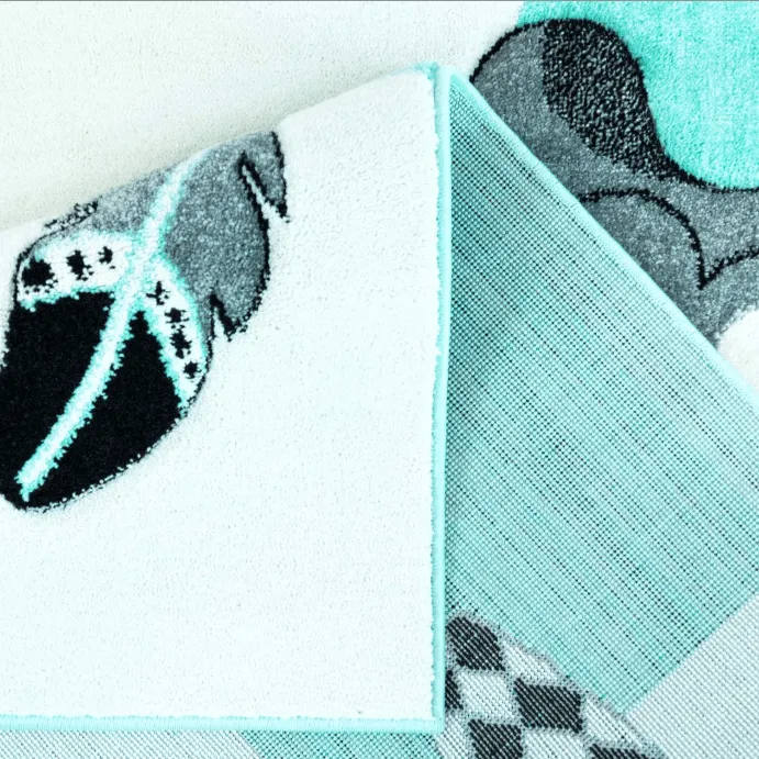 Kinderteppich - Bueno Indian Bear (Türkis)