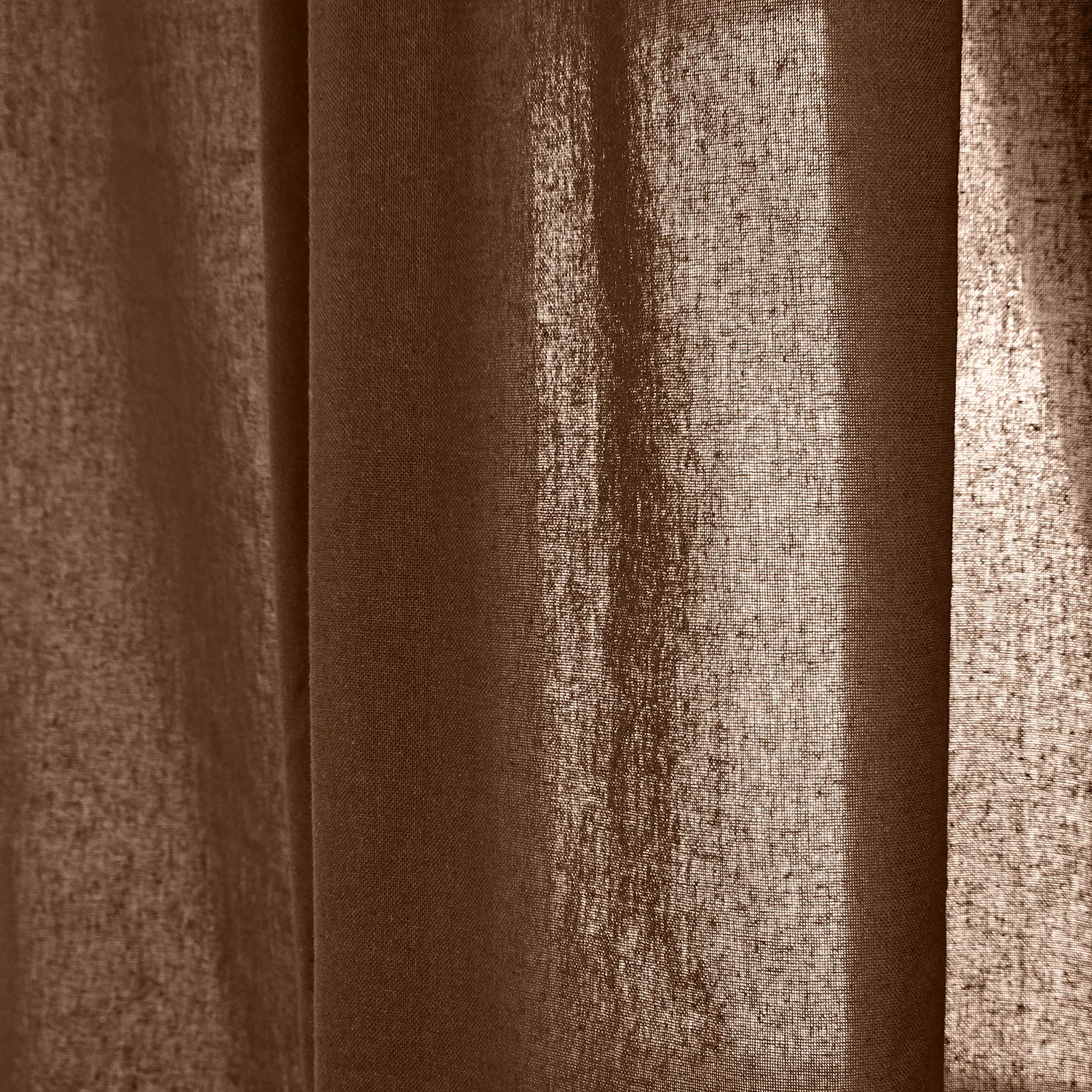 Rideaux Lot de 2 - Rideaux en coton Selena (marron foncé)