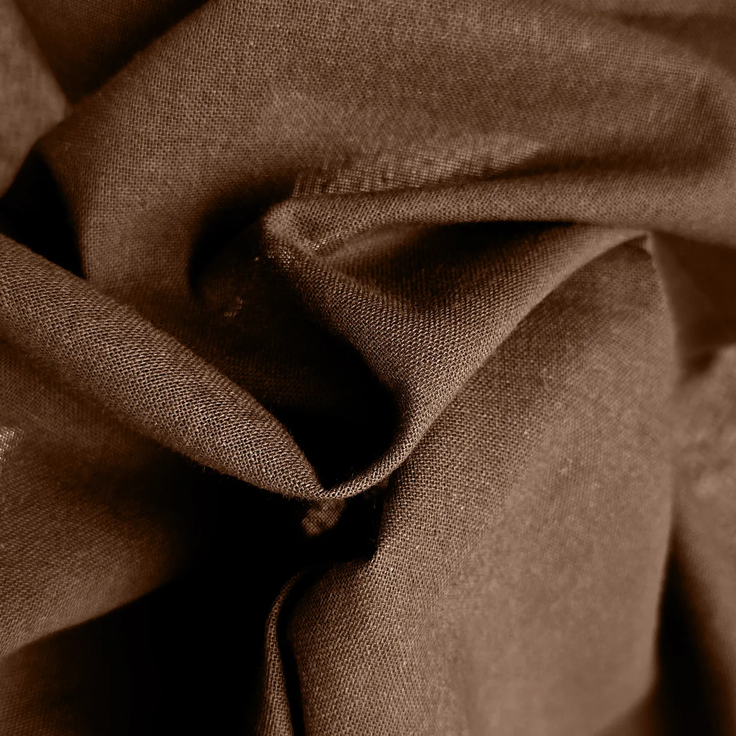 Rideaux Lot de 2 - Rideaux en coton Selena (marron foncé)