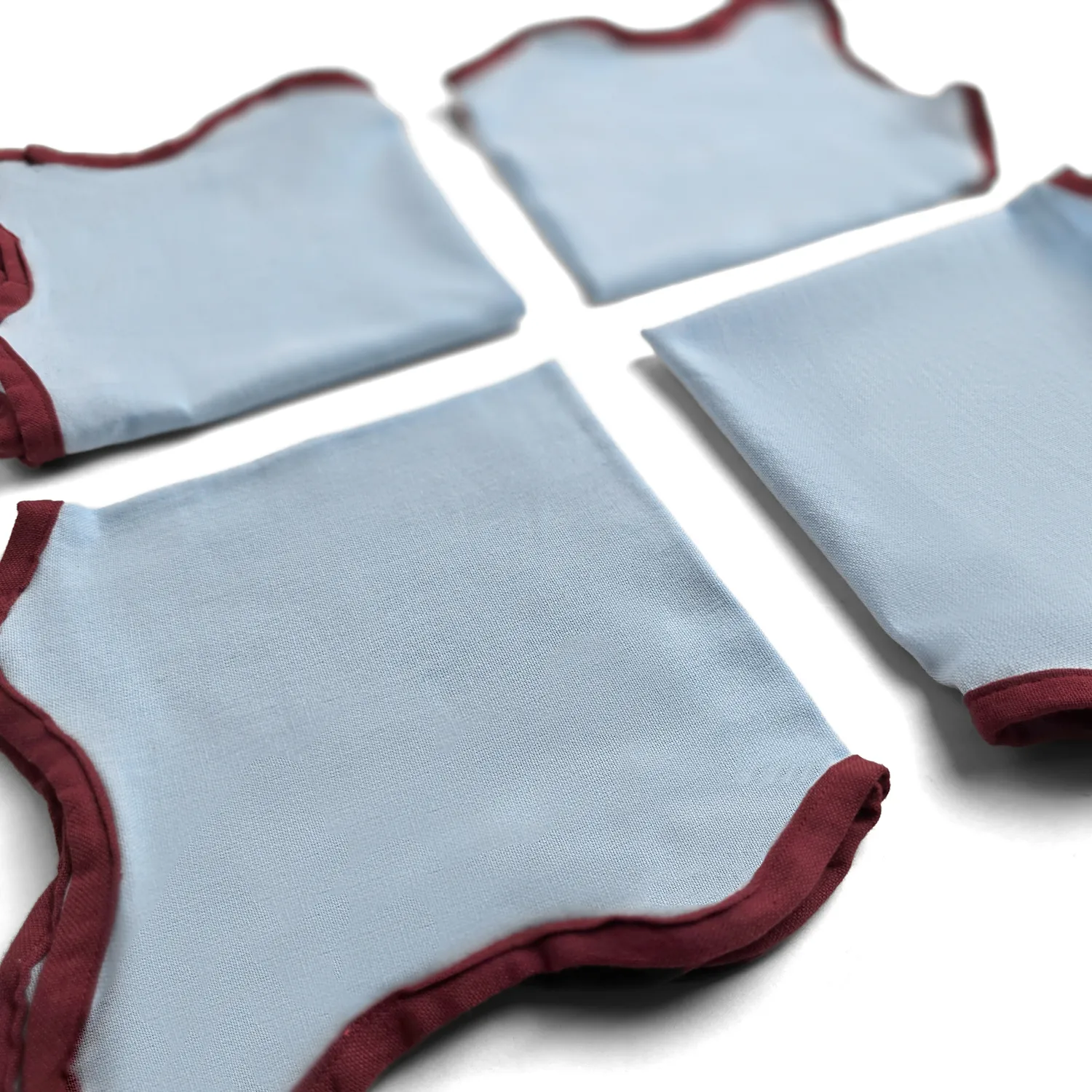 Serviettes en tissu - lot de 4 Yrsa (bleu)