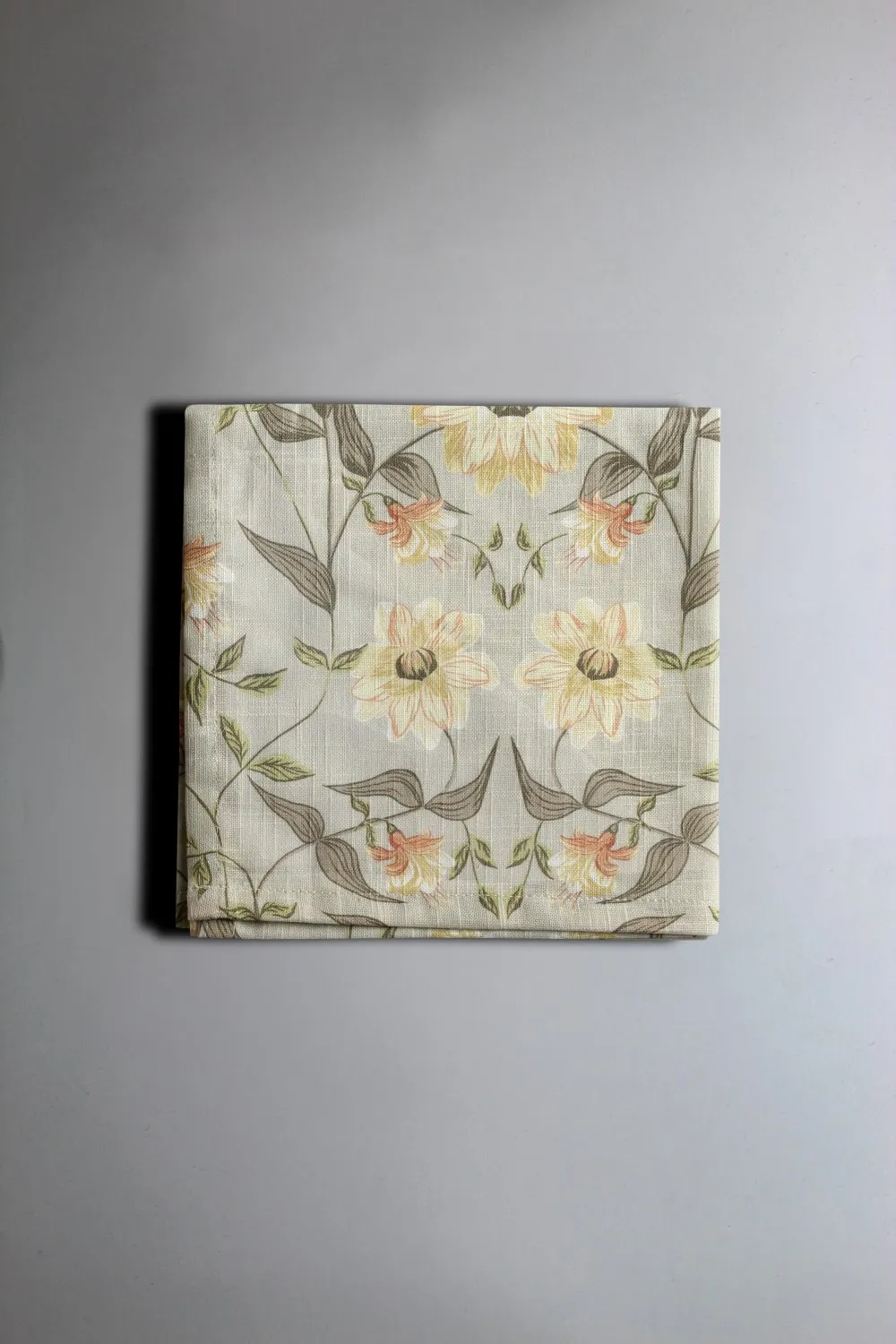 Serviettes de table en tissu - lot de 4 Bodil (marron)