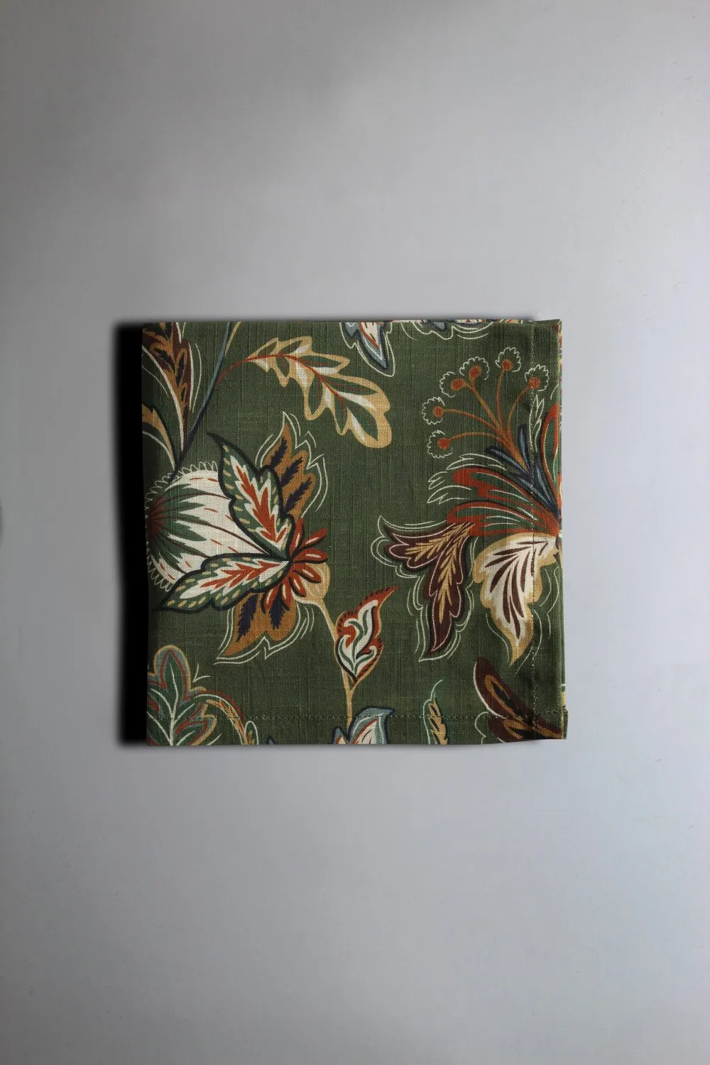 Serviettes de table en tissu - lot de 4 Dagny (vert)