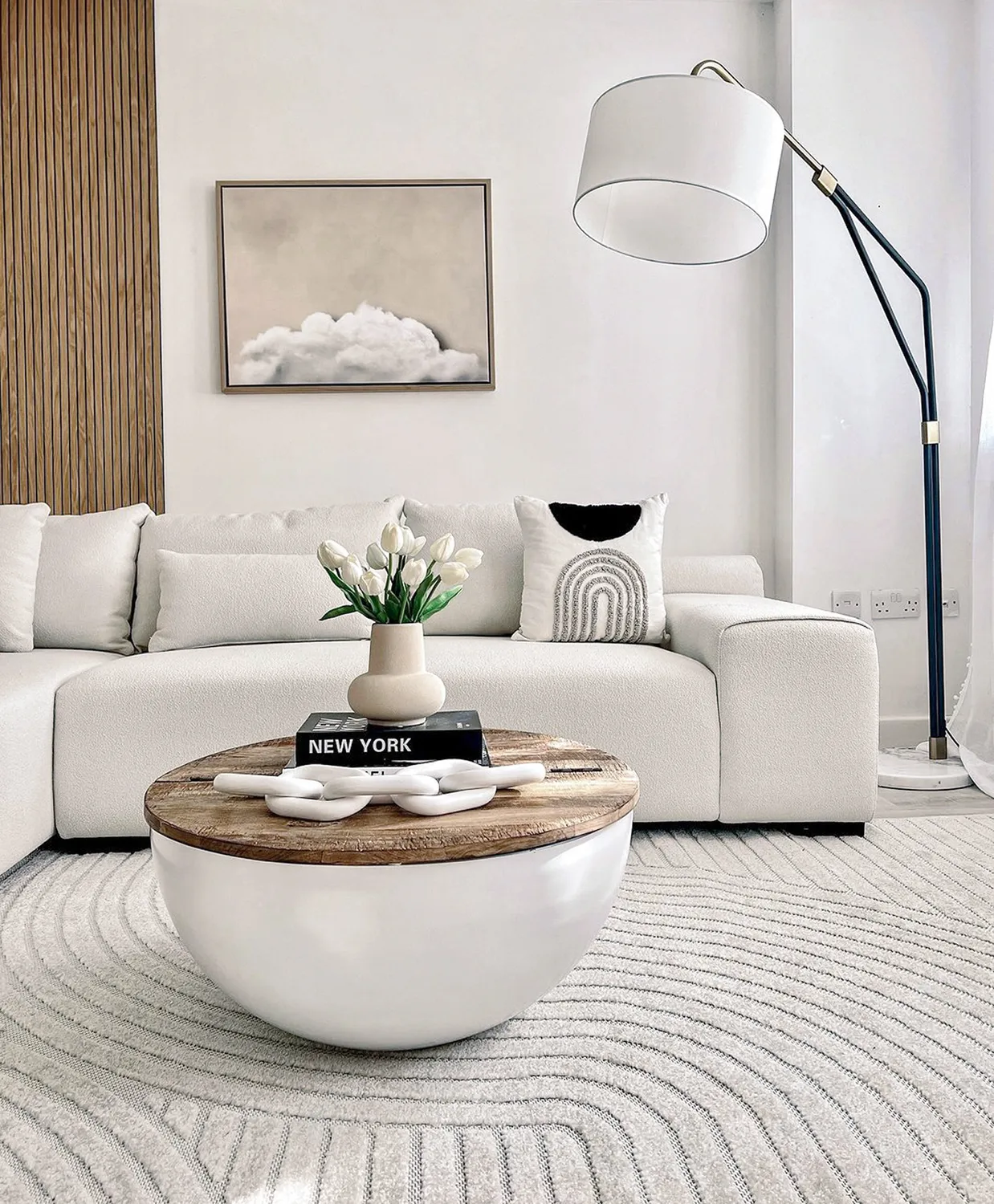 Shaggy intérieur-extérieur - Devon (crème)