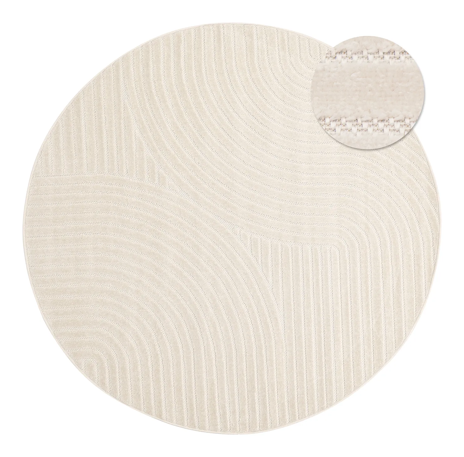 Runde Teppiche - Devon (cream)