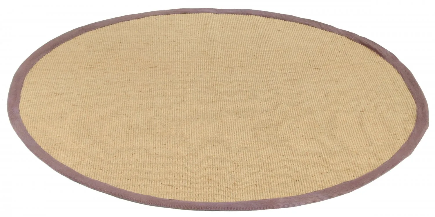 Tapis rond (sisal) - Agave (naturel/marron)