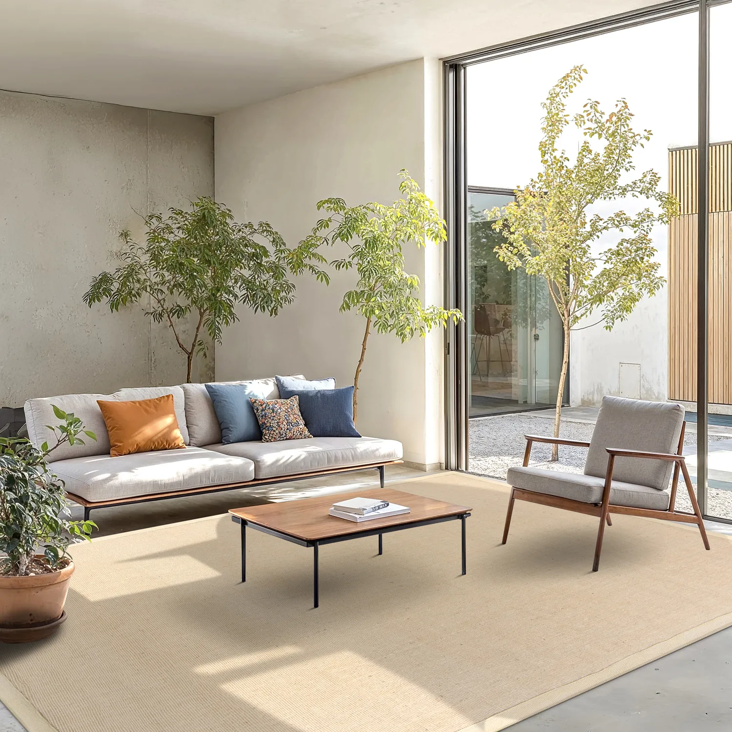 Sisal-Teppich - Agave (sand)