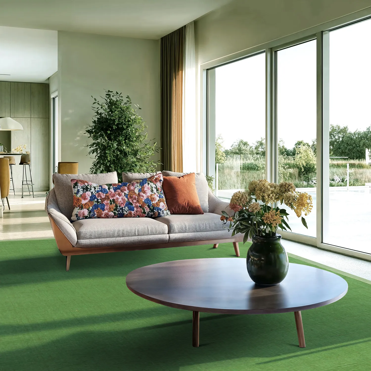 Sisal-Teppich - Agave (grün)