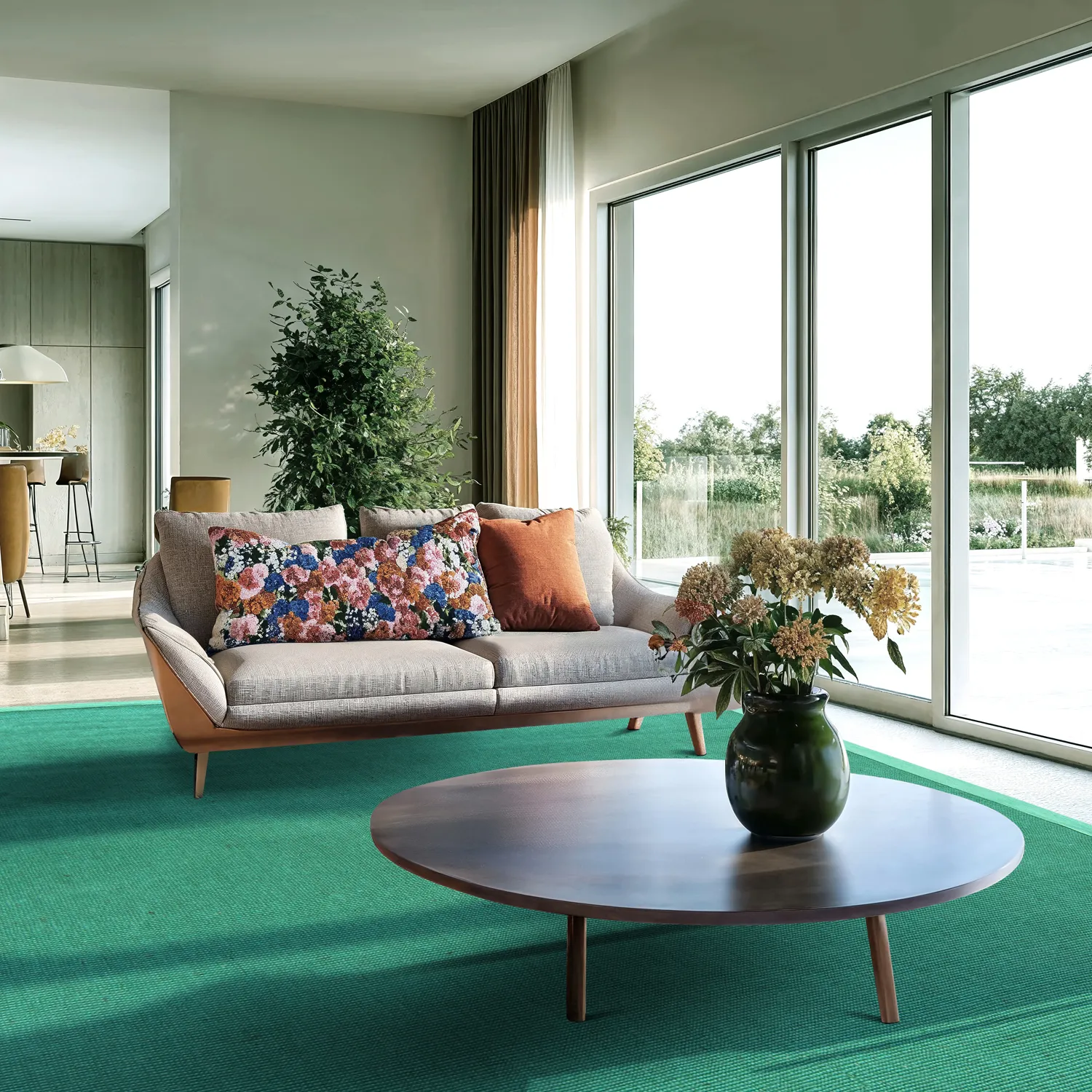 Sisal-Teppich - Agave (smaragdgrün)