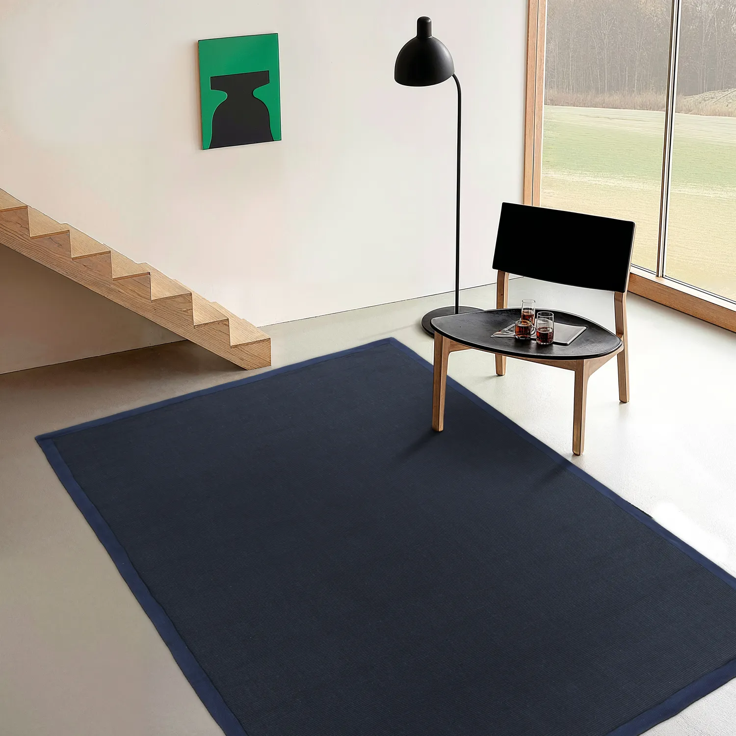 Sisal-Teppich - Agave (dunkelblau)