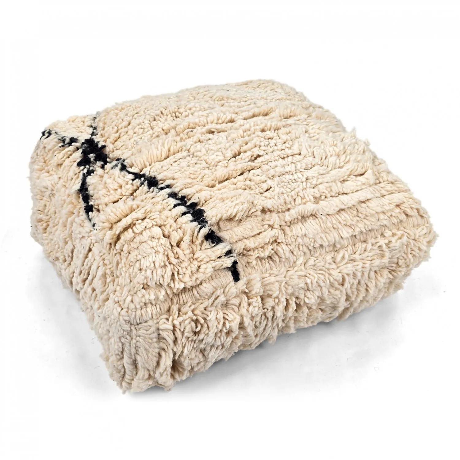 Sitzpoufs - Marokkanischer Pouf Beni Ourain 029