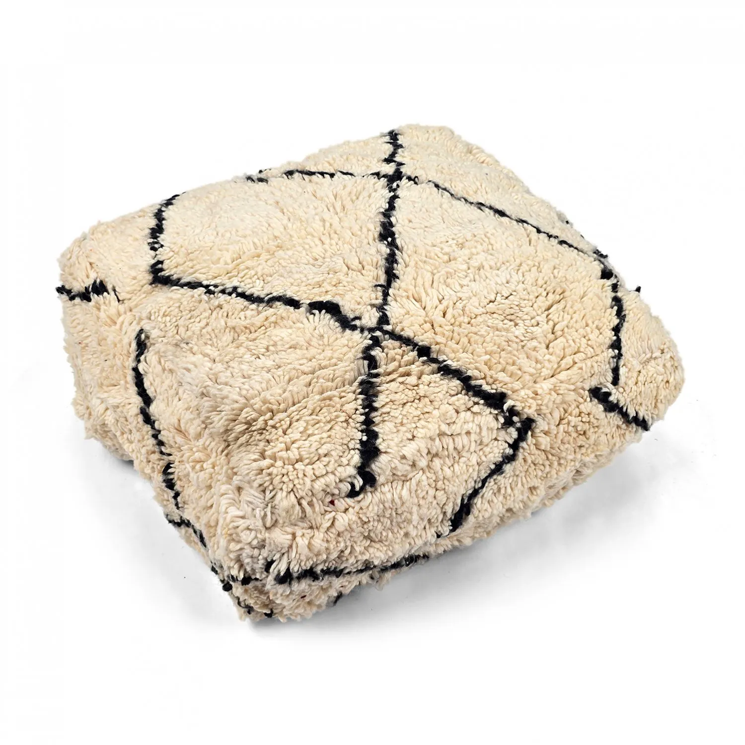 Sitzpoufs - Marokkanischer Pouf Beni Ourain 032