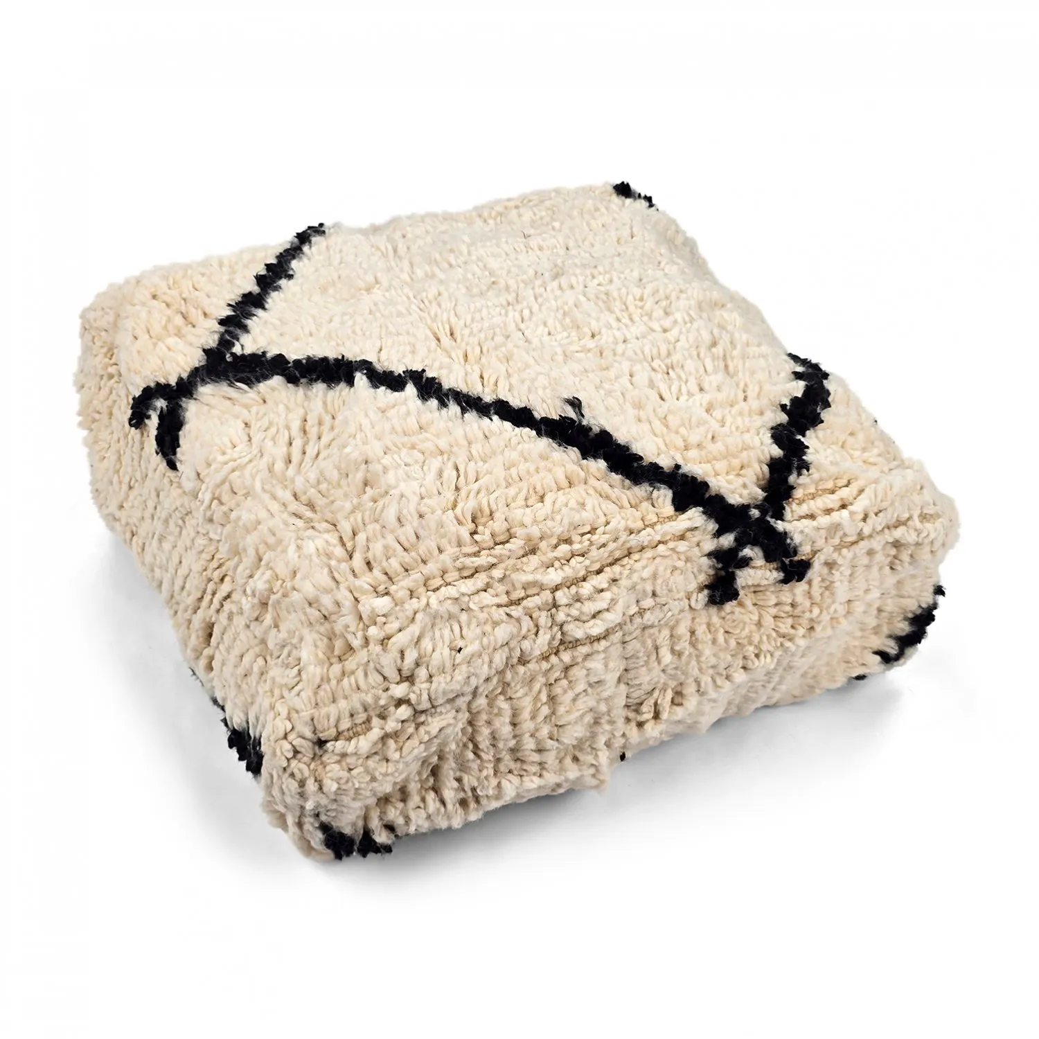 Sitzpoufs - Marokkanischer Pouf Beni Ourain 034