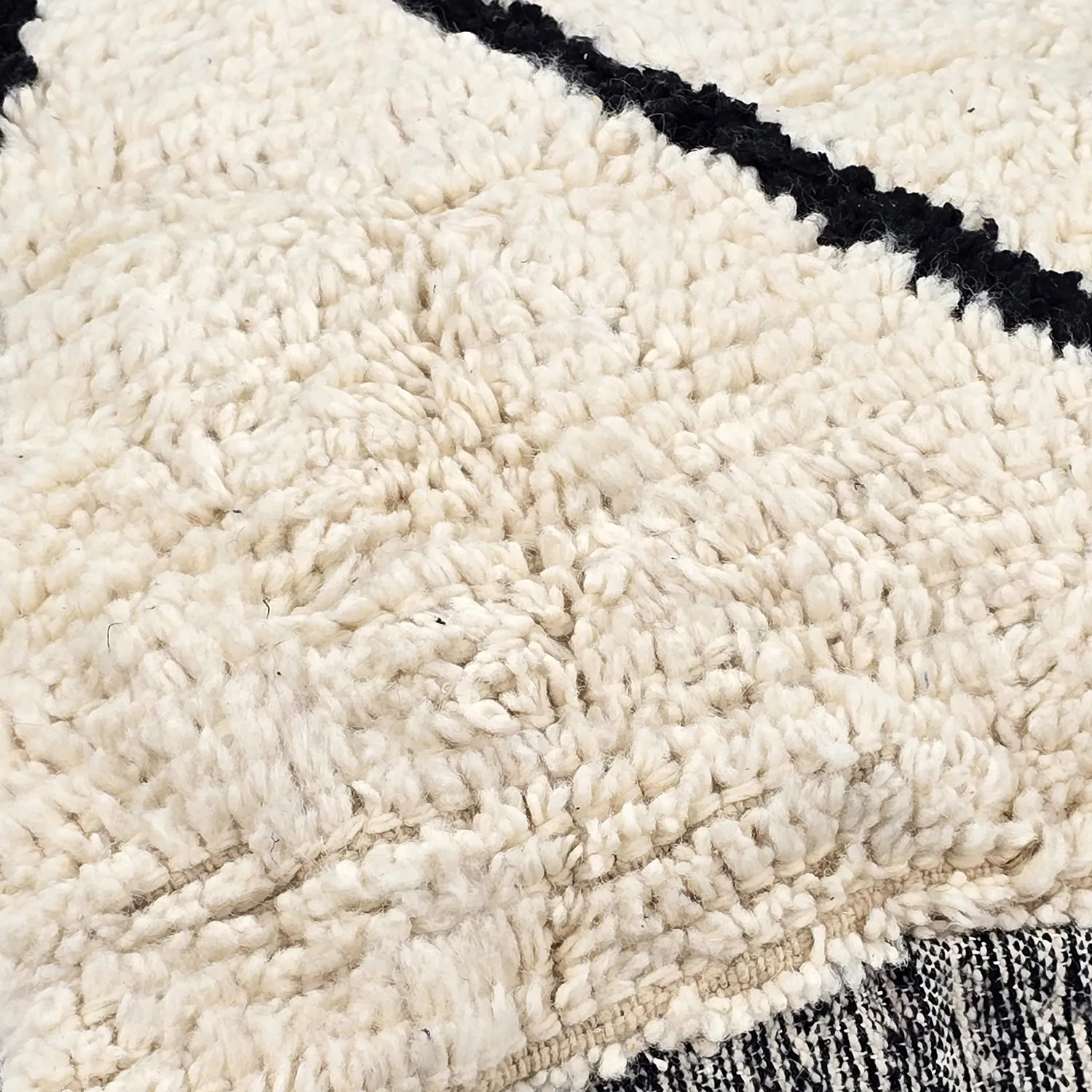 Sitzpoufs - Marokkanischer Pouf Beni Ourain 035