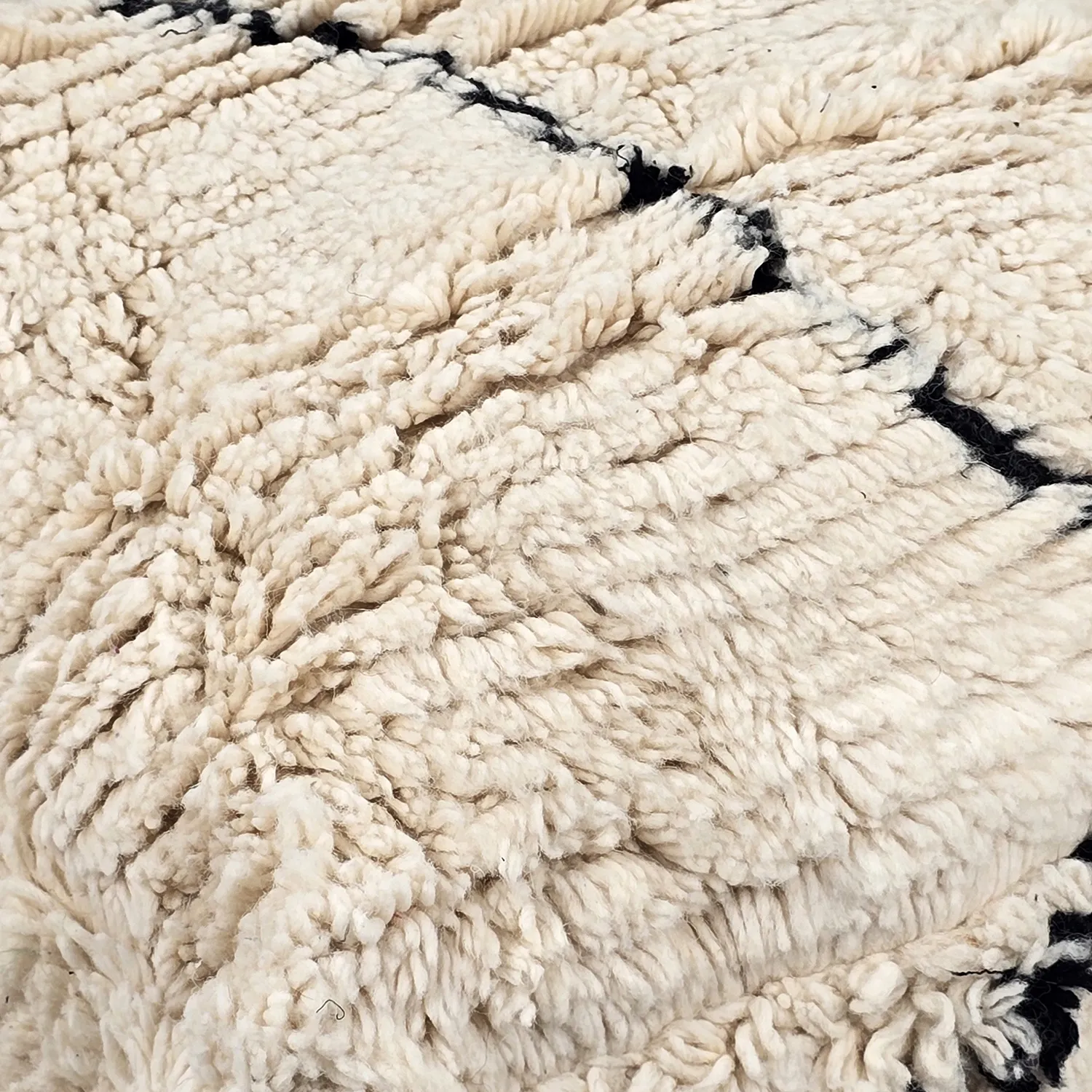 Sitzpoufs - Marokkanischer Pouf Beni Ourain 046