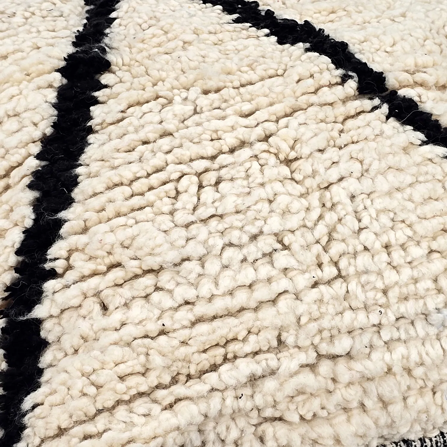 Sitzpoufs - Marokkanischer Pouf Beni Ourain 056