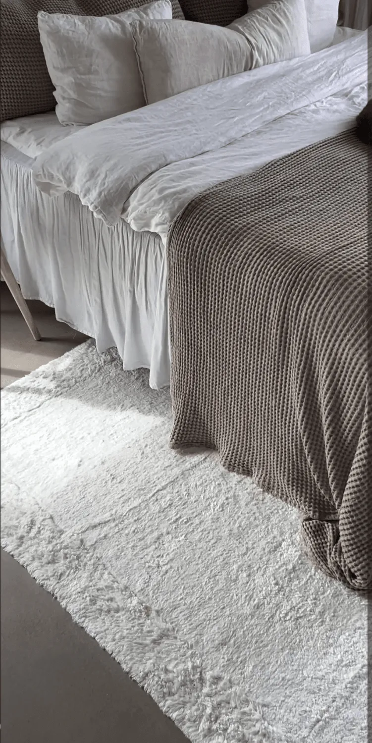 Hochflorteppiche - Ebba Natural Cotton Shaggy (offwhite)