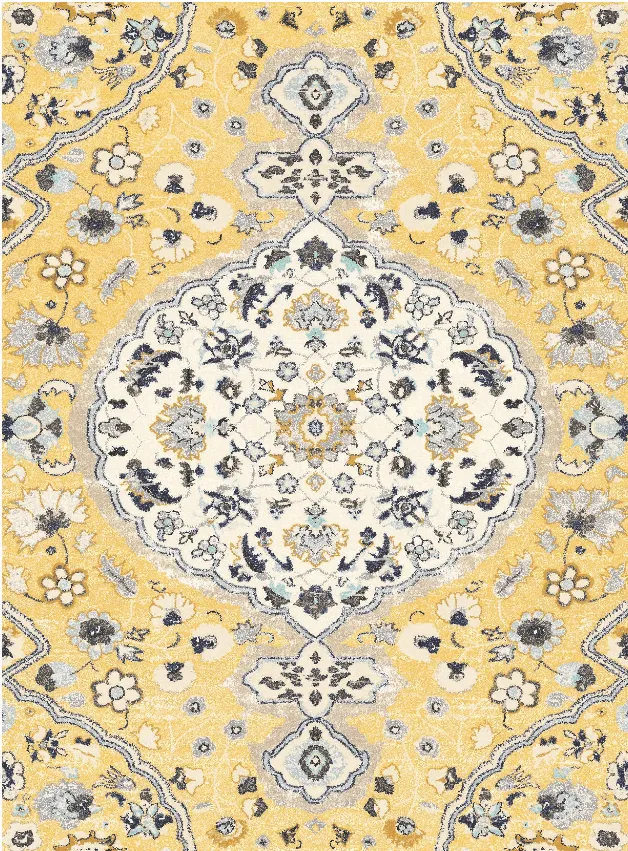 Wilton-Teppich - Mojácar (gelb)