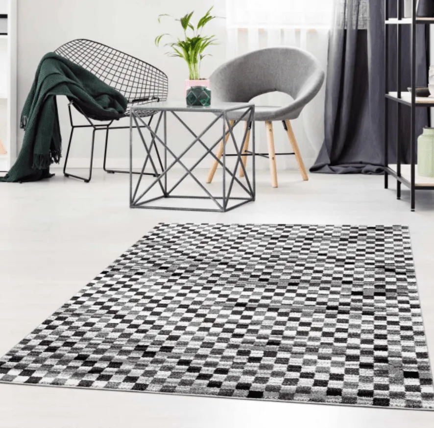 Wilton-Teppich - Leirvík (grau)