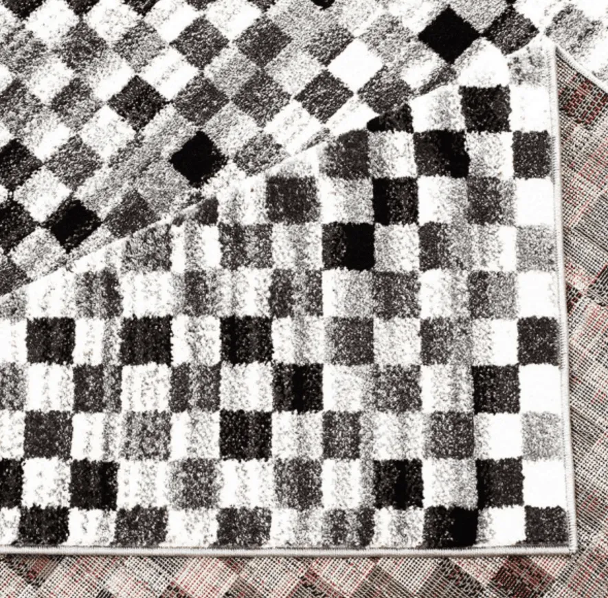 Wilton-Teppich - Leirvík (grau)