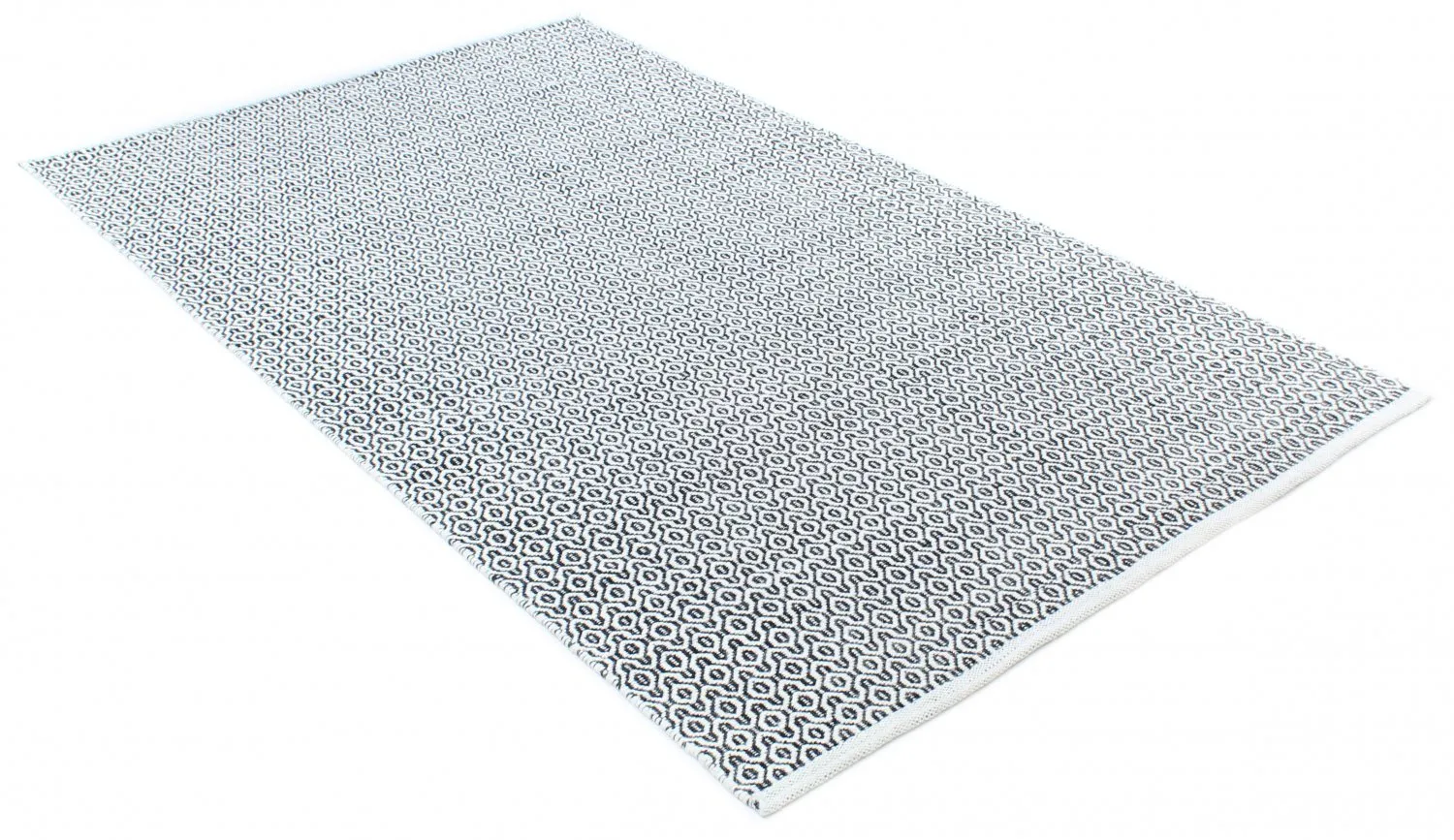 Wollteppich - Snowshill (schwarz/weiß)