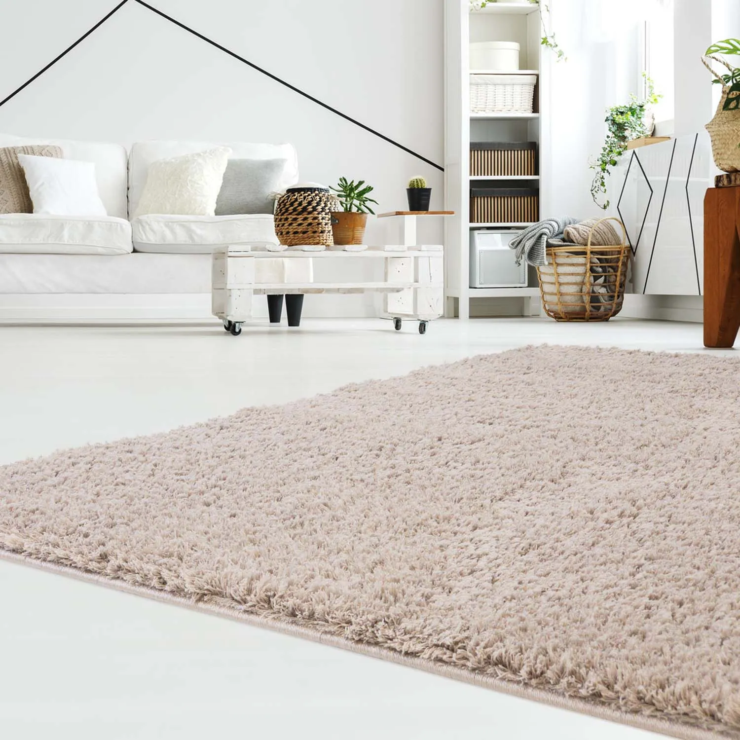 Hochflorteppiche - Soft Shine (Beige)