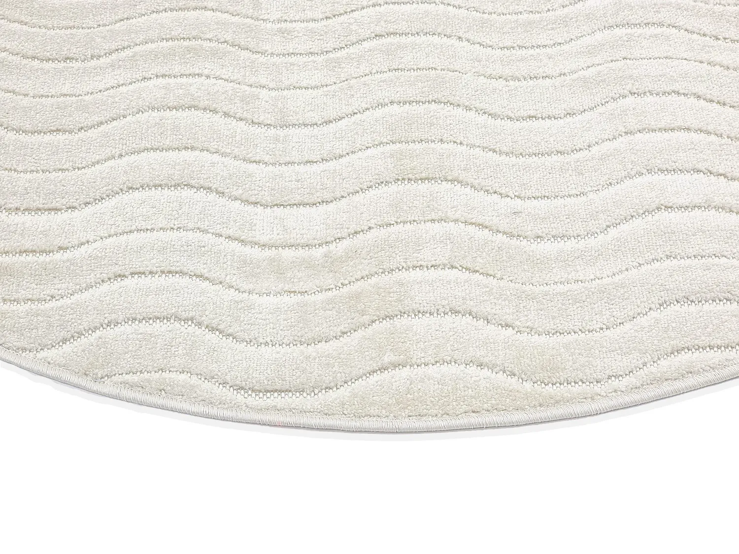 Tapis rond - Intérieur/Extérieur Baltimore (crème)