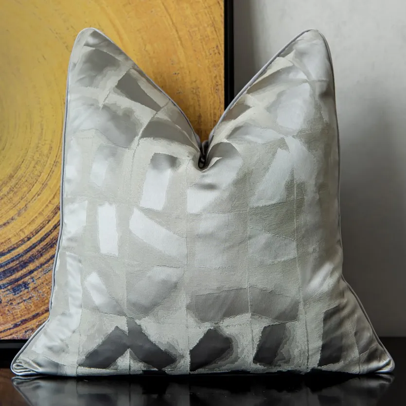 Housse de coussin - Square Luxury 45 x 45 cm (argenté)