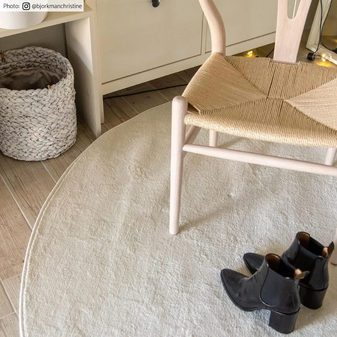 Rund Teppich - Sunayama (weiß)