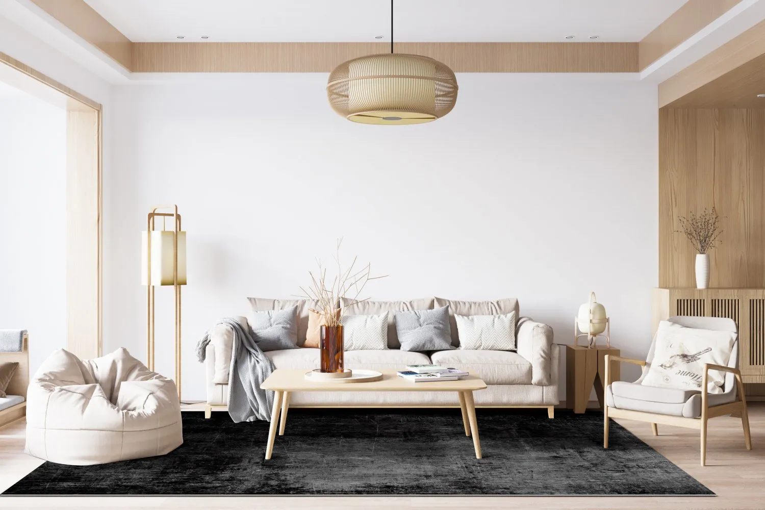 Wilton-Teppich - Lynton (schwarz)