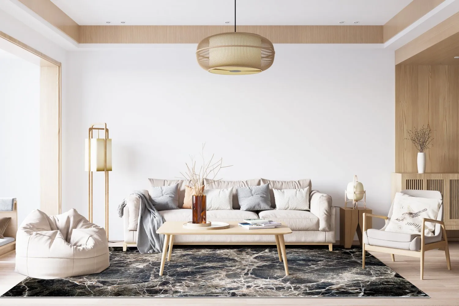 Wilton-Teppich - Marly (schwarz)