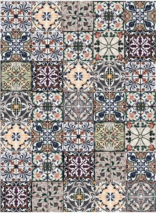 Wilton-Teppich - Tierra (bunt)