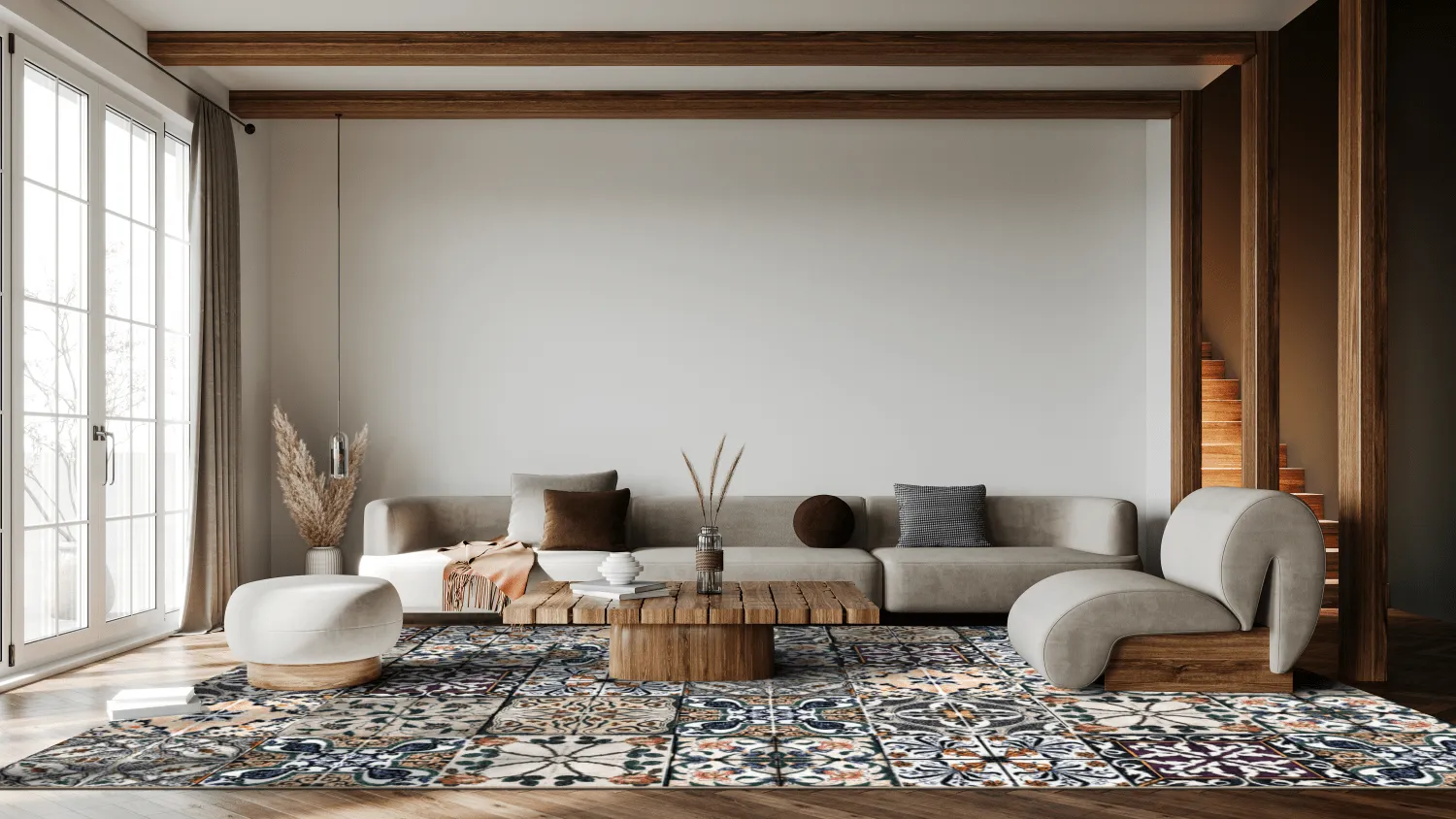 Wilton-Teppich - Tierra (bunt)