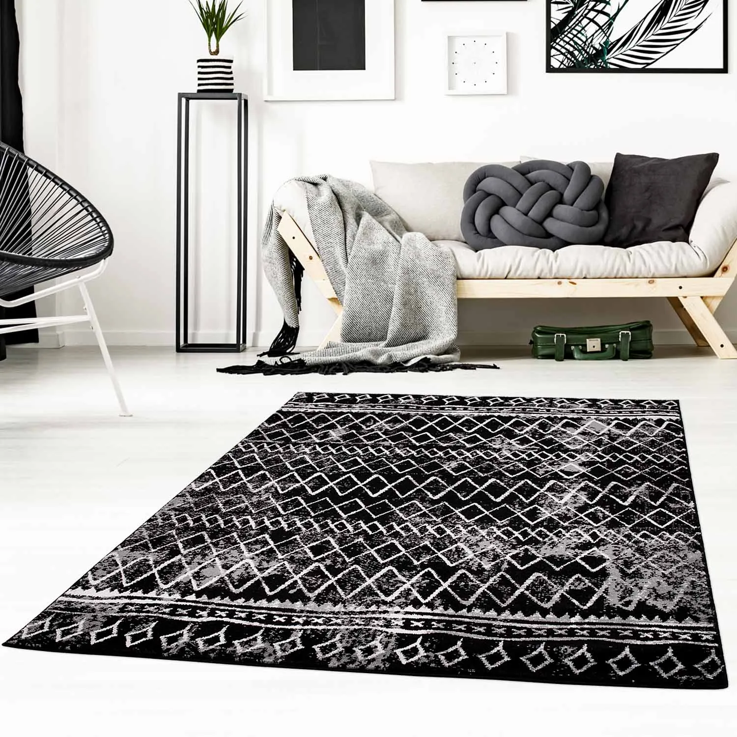 Tapis Wilton - Meknes (noir)