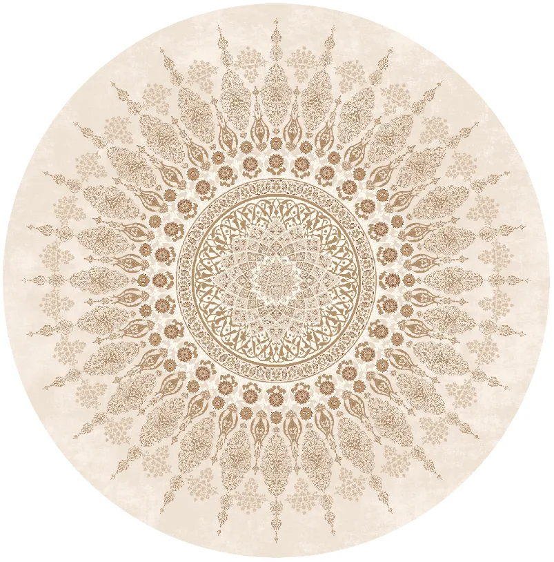 Tapis rond - Sandrigo (beige)