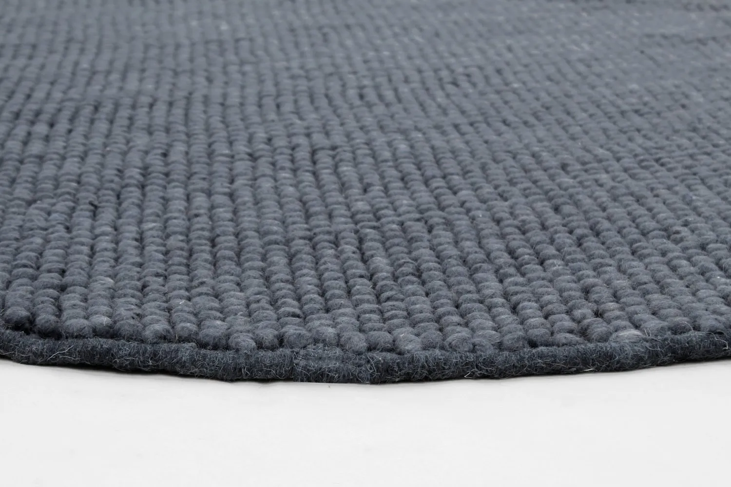 Runde Teppiche - Avafors (dunkelgrau)