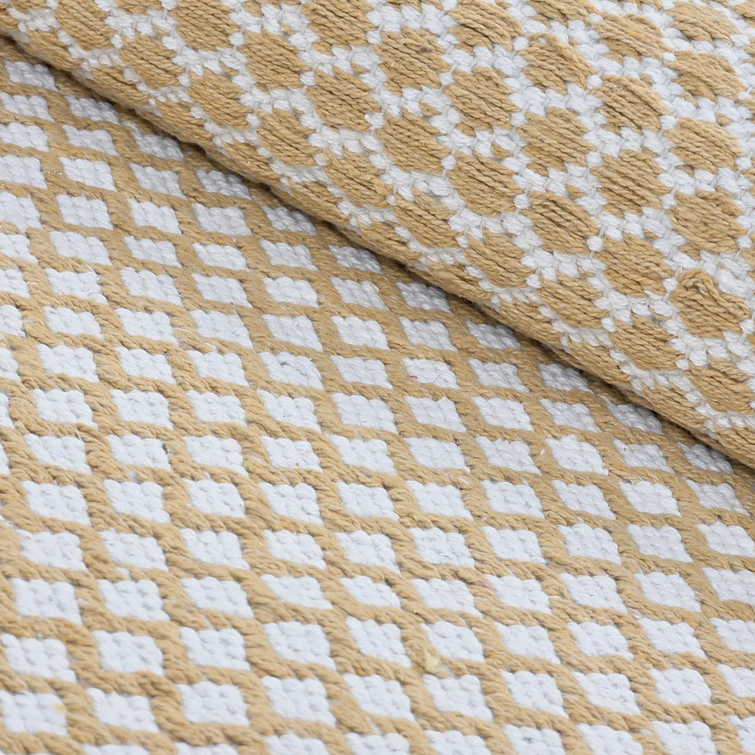 Flickenteppich - Vinga (senfgelb)